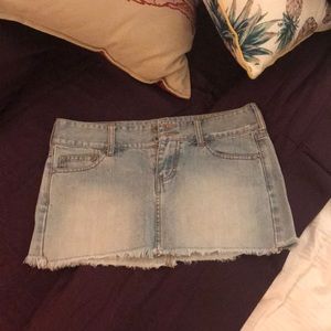 Hollister small light denim jean skirt miniskirt